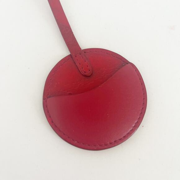 FERRAGAMO Red Leather Bag Charm & VALENTINO Vintage Coin Kiss Lock Pouch - Picture 6 of 11